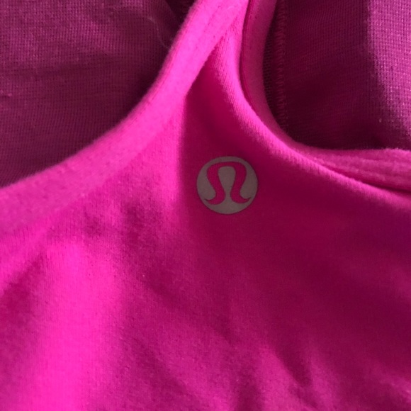 Lululemon hot pink tank built in bra - Picture 3 of 3